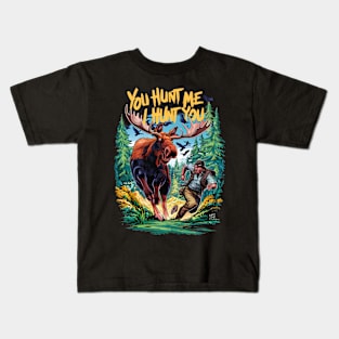 Moose Hunting Kids T-Shirt